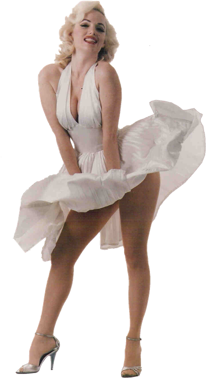 Full Body Marilyn Monroe Drawing (483x800), Png Download