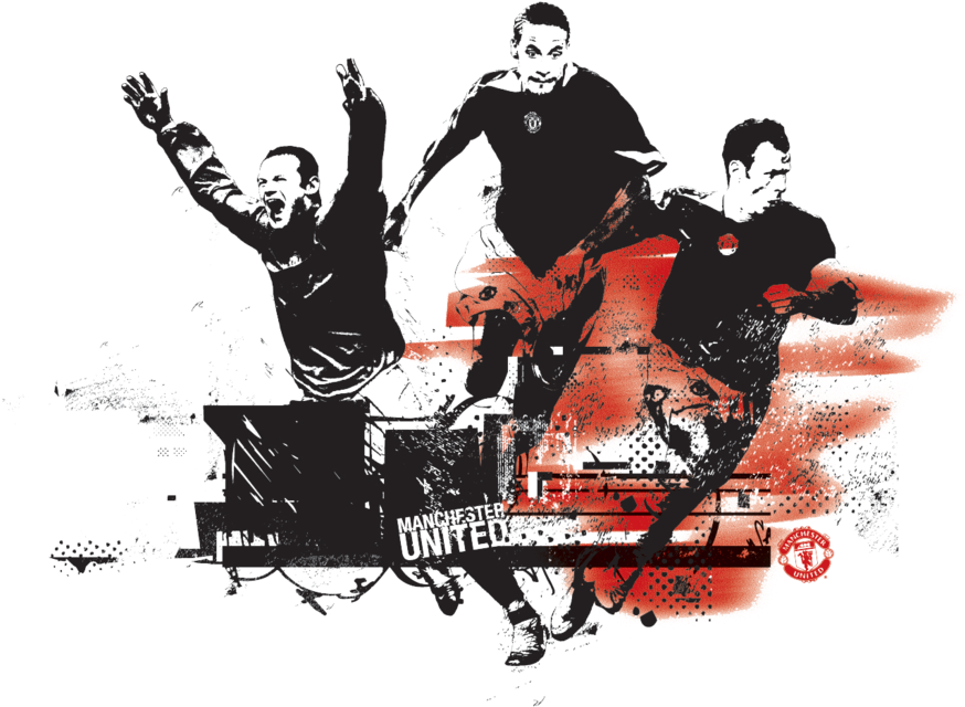 Manunitedtemplate5 (1000x710), Png Download