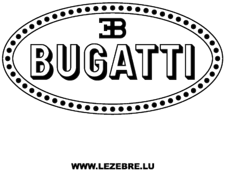 Bugatti Logo Decal 2 - Bugatti Logo Black And White (800x800), Png Download