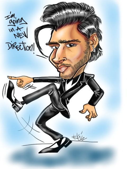 Zayn Malik Caricature - Zayn Caricature (480x640), Png Download