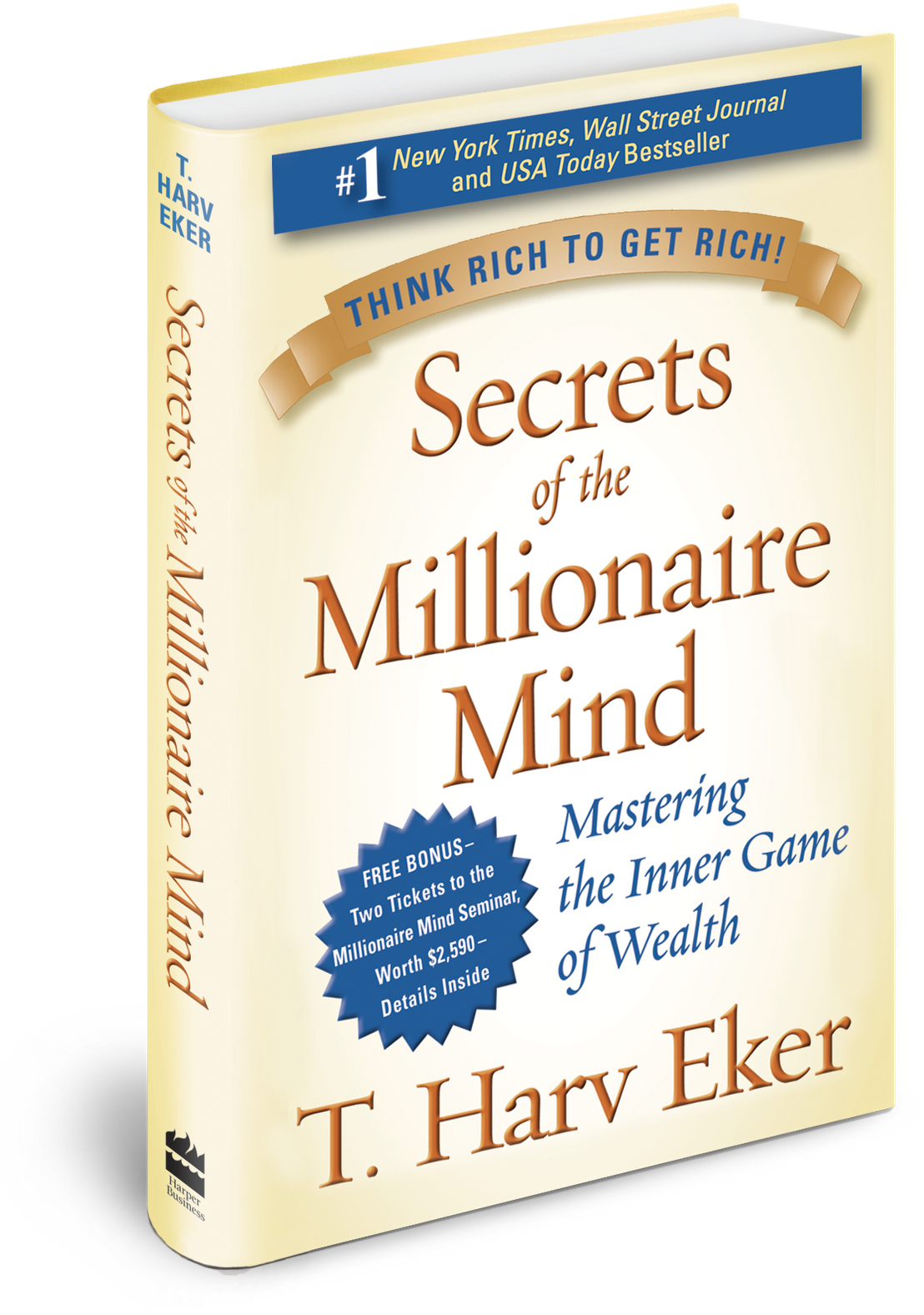 The Best Selling Book Secrets Of The Millionaire Mind - Secrets Of The Millionaire Mind Book (1107x1600), Png Download