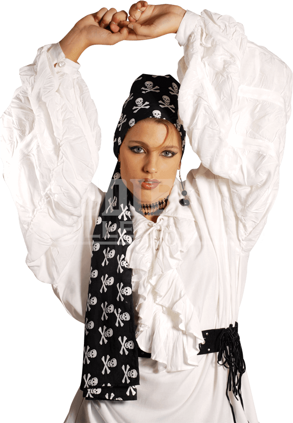 Pirate Skull Large Scarf (850x850), Png Download