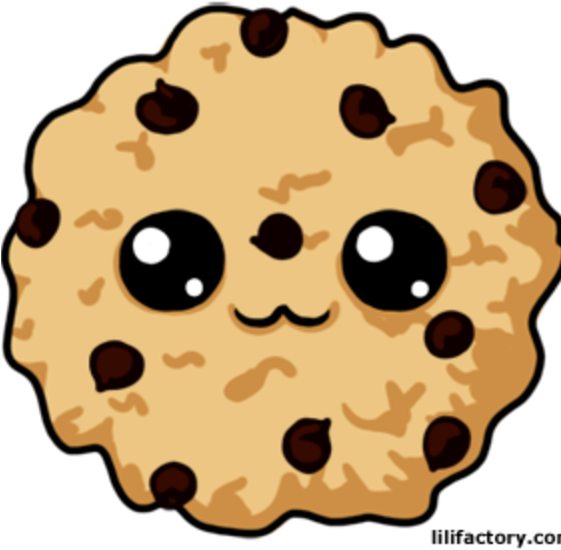 Free Download Cookie Kawaii Clipart Chocolate Chip - Chocolate Chip Cookies Cartoon (560x560), Png Download