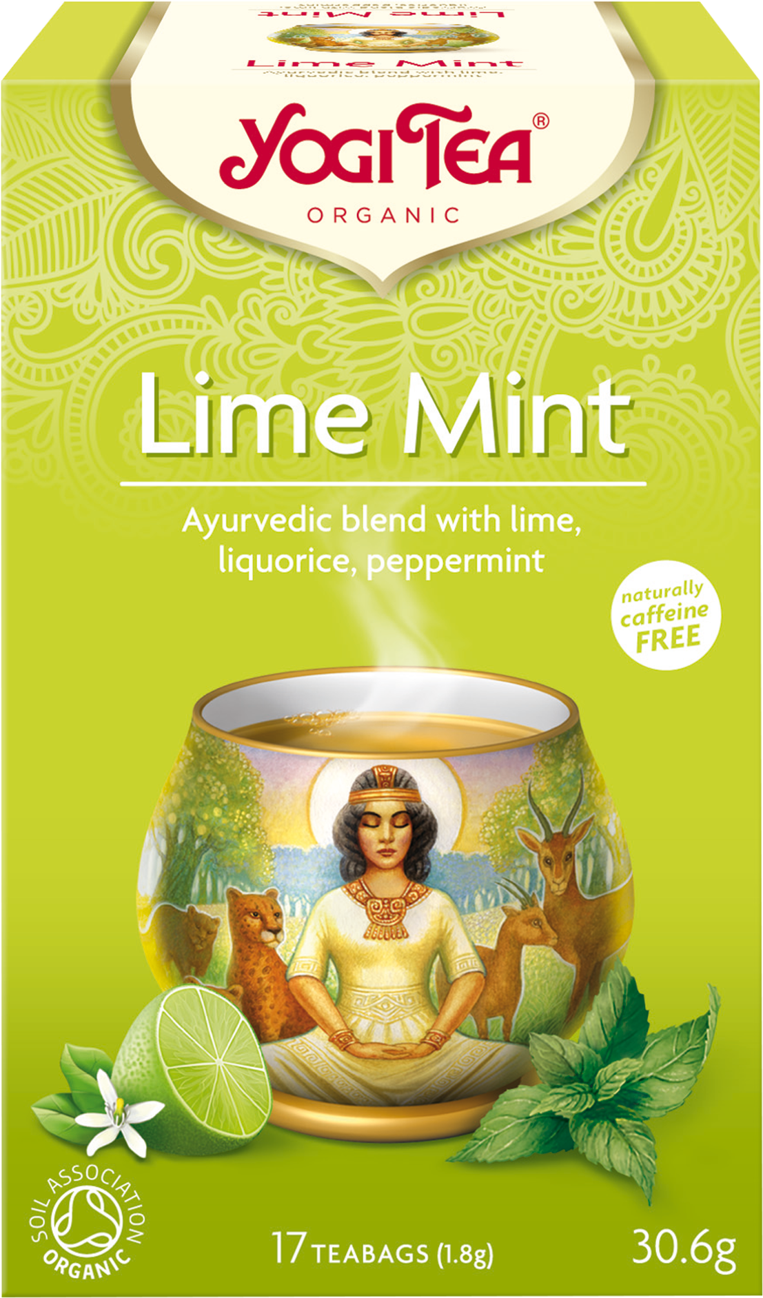 Detox With Lemon - Yogi Tea Lime Mint (1400x2100), Png Download