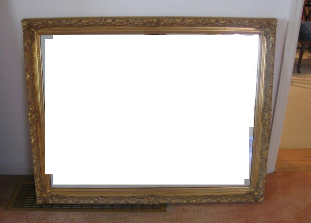 Large Gilt Mirror - Picture Frame (640x458), Png Download