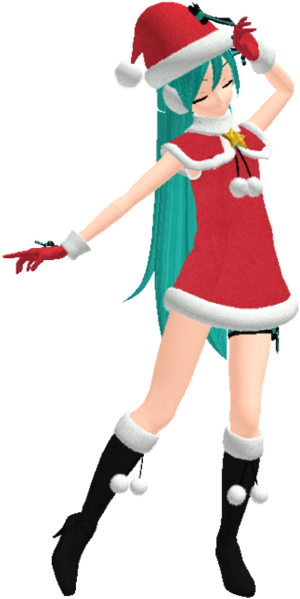 Miku Christmas Png - Hatsune Miku (1191x670), Png Download