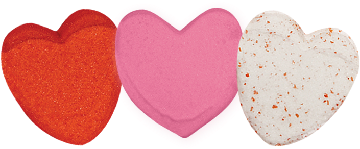 Red White Pink Heart (941x379), Png Download