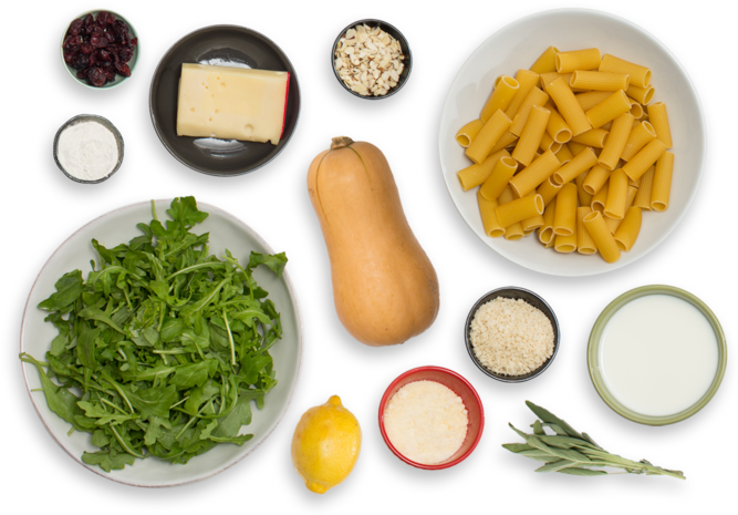Baked Butternut Squash Mac & Cheese With Sage Breadcrumbs - Vegan Butternut Squash Mac And Cheese (700x477), Png Download