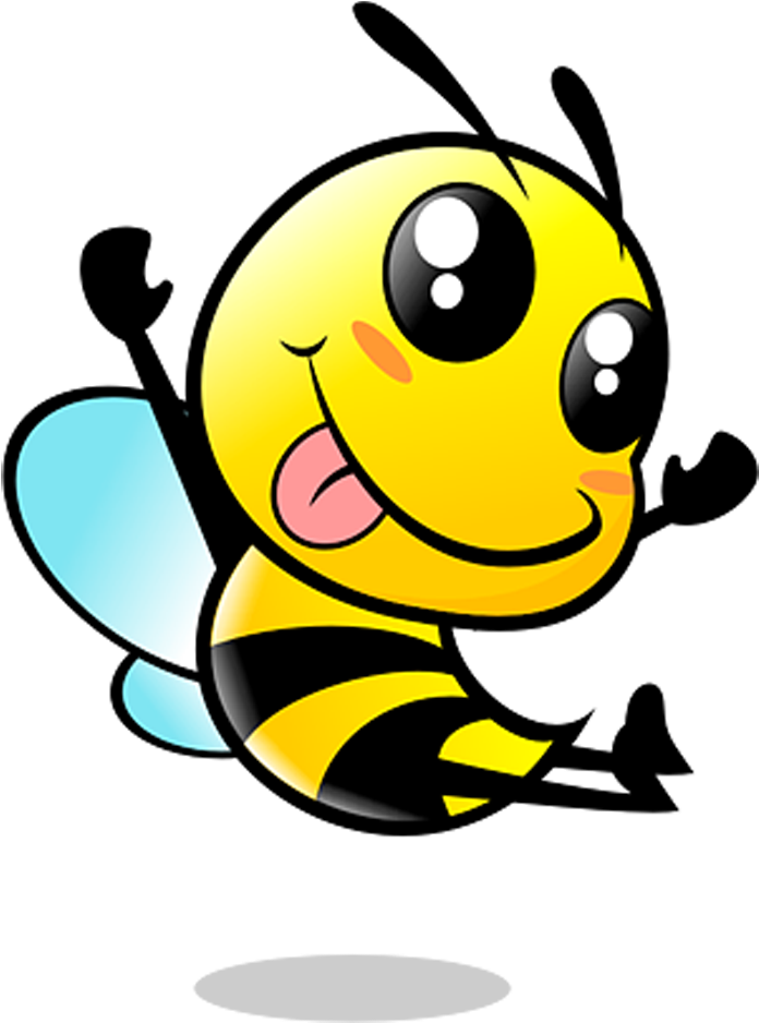 Honey Bee Cartoon Png - Baby Bib Showtop Comfortable Soft Silicone Saliva Pocket (1000x1128), Png Download