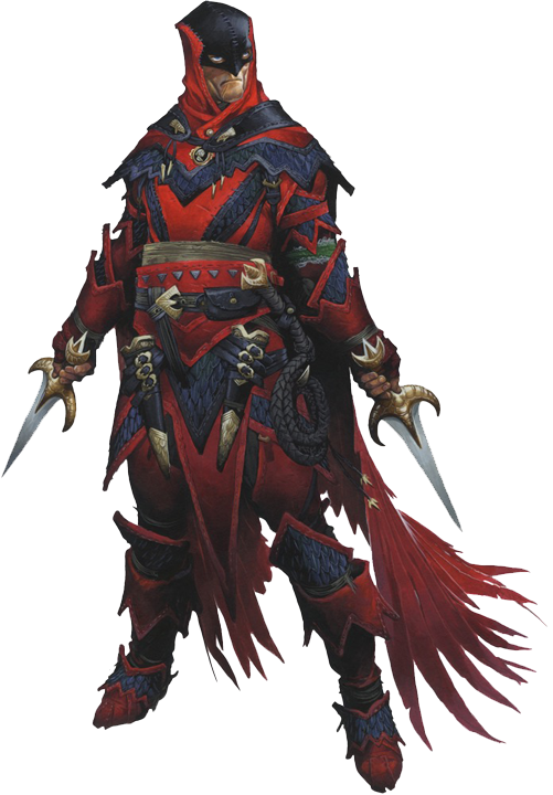 The Red Raven Human Vigilante - Pathfinder Iconic Vigilante (501x720), Png Download