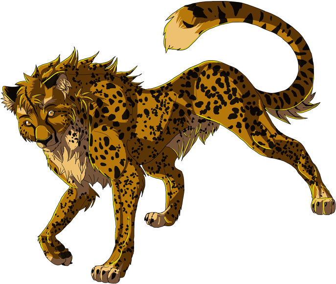 Cheetah - Half Wolf Half Cheetah (750x625), Png Download