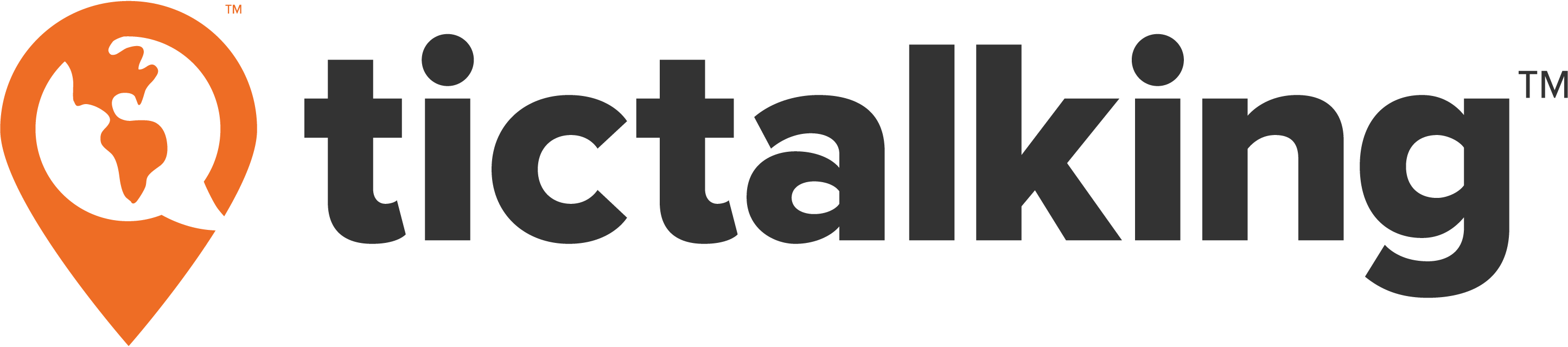 Connecting Interesting People Everywhere - Tictalking Logo (2890x640), Png Download