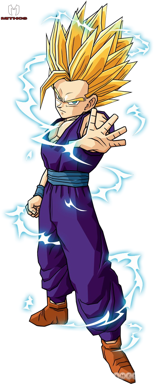 That Was The Look And Pose Of A Superhero To Me - Gohan In Dragon Ball Z (560x1328), Png Download