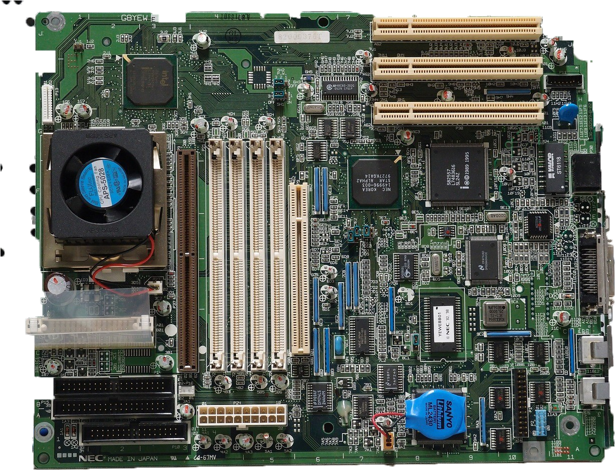 Motherboard Is The Component That Connects All The - Nec Pc 98 Motherboard (1280x960), Png Download