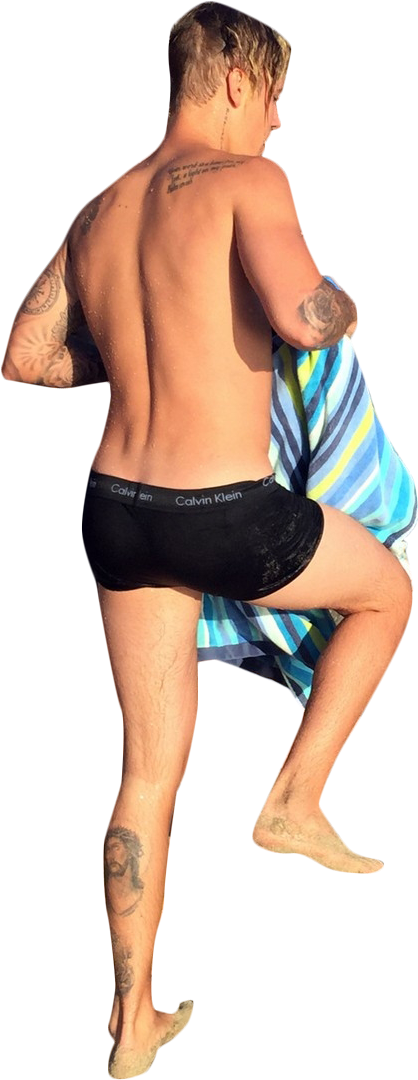 Justin Bieber In Underpants Walking Png Image - Singing (860x1222), Png Download