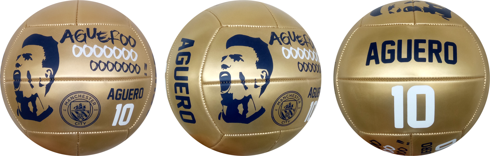 Aguero Gold Manchester City - Manchester City (1876x600), Png Download
