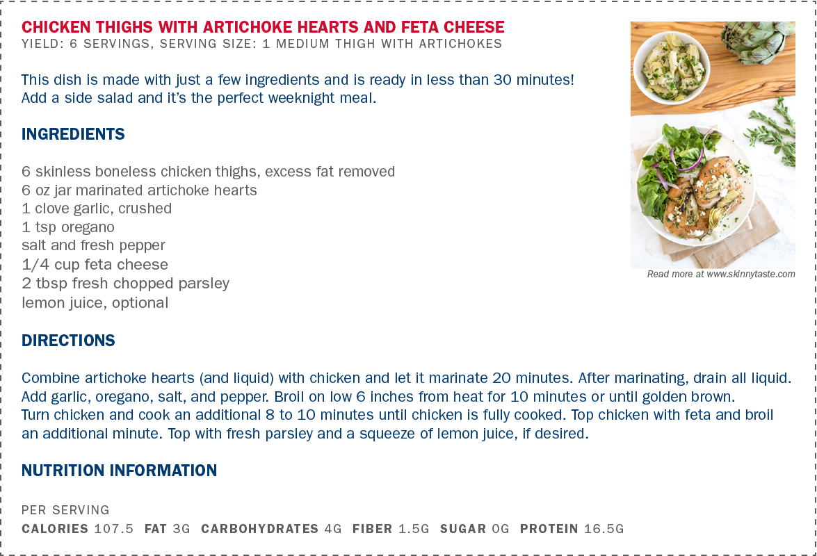 Chicken Thighs With Artichoke Hearts And Feta Cheese - Dish (1175x800), Png Download