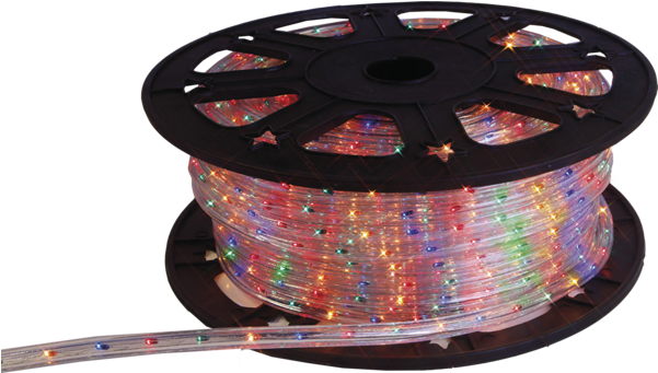 Rope Light Ropelight Reel - Led Lichtschlauch 45m Bunt 12,5mm Kürzbar 565-08 Lichterschlauch (600x600), Png Download