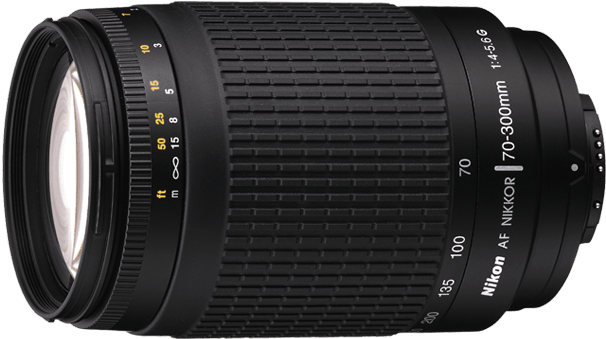 It Has A Coating For Improved Light Transmission And - Nikon Af Nikkor 70 300 4 5.6 G (700x595), Png Download