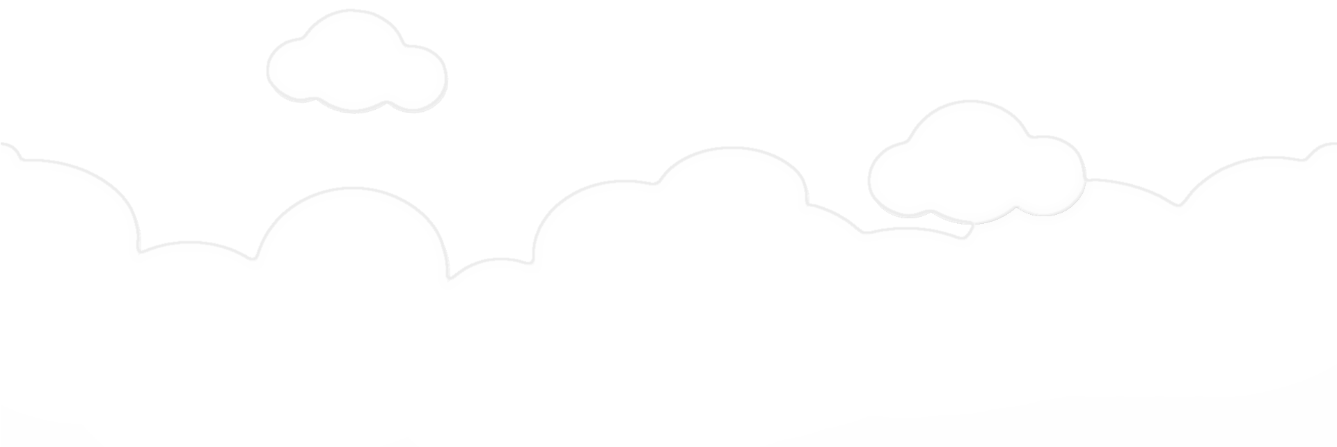 Cloud Scene - Cartoony Clouds Transparent Background (1920x986), Png Download