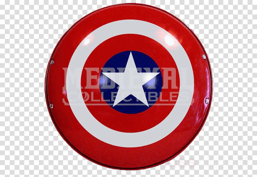 Black Captain America Shield Clipart Captain America (900x620), Png Download