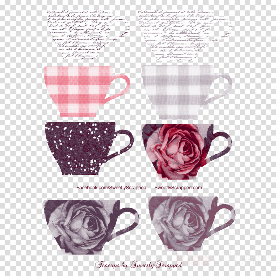 Download Teacup Clipart Teacup Saucer Clip Art Teacup - Darkroom Door Background Cling Stamp 4"x6" French Script (900x900), Png Download