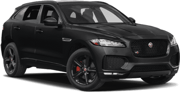 New 2019 Jaguar F-pace S - 2018 Black Jeep Compass (640x480), Png Download