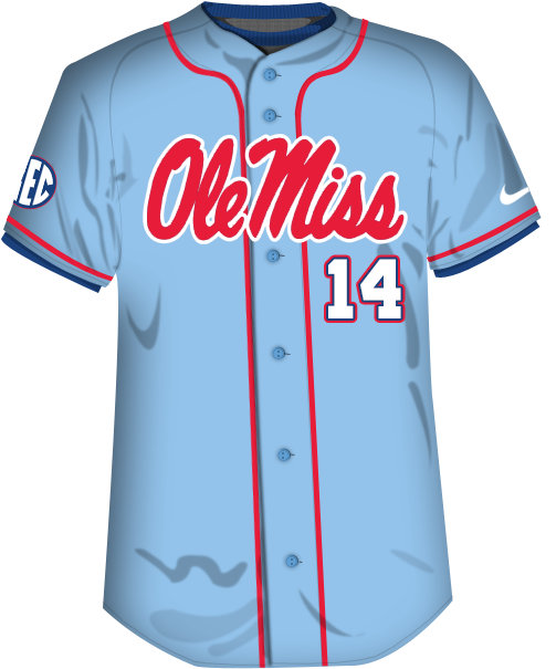 Marinerebb On Twitter - Ole Miss Jersey Blue (520x630), Png Download