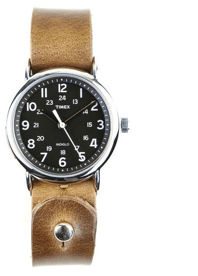 Horween Leather Timex Weekender 0 Original Burned - Herringbone Tweed Watch Band (568x568), Png Download
