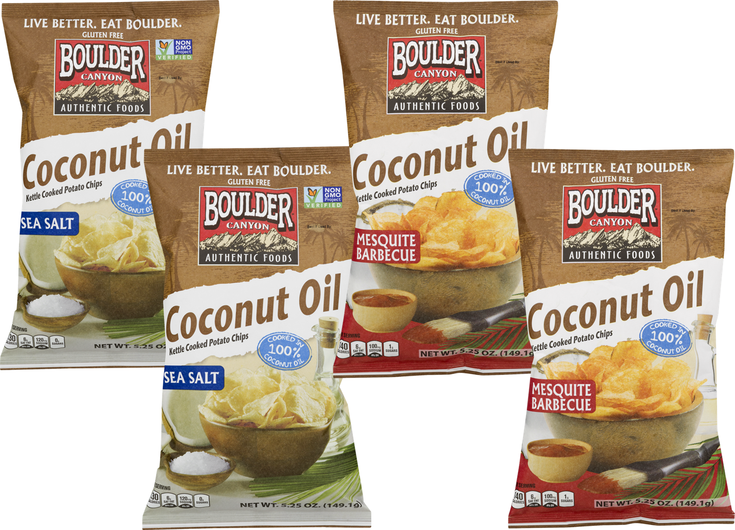 Boulder Canyon Authentic Foods Coconut Oil Kettle Cooked - Boulder Canyon Coconut Oil Pineapple Habanero Kettle (1457x1051), Png Download