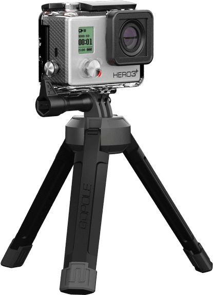 Bi Directional Compact Tripod For Gopro Gopole 15 Videoguys - Gopole Base - Bi Directional Compact Tripod (800x800), Png Download