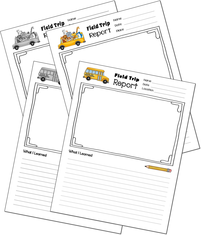 I Created Two Variations Of The Field Trip Follow-up - Field Trip (829x969), Png Download