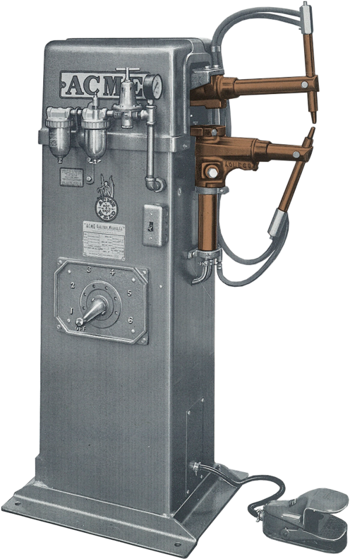 Size 1 Air Operated Rocker Arm Welder - Seedorff Acme (537x800), Png Download