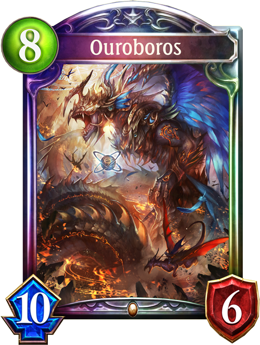 Unevolved Ouroboros Evolved Ouroboros - Shadowverse Black Iron Soldier (536x698), Png Download