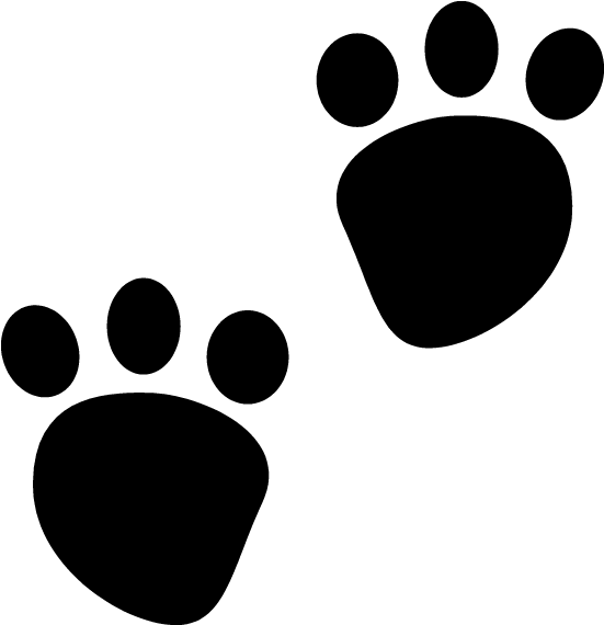 Bear Paw Clipart Bear Paw Clip Art Bear Paws Clipart - Bear Print Clip Art Black And White (550x630), Png Download