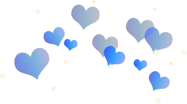 Heart Hearts Blue Filter Filters Tumblr Cute Kawaii - Pepero Day (678x509), Png Download