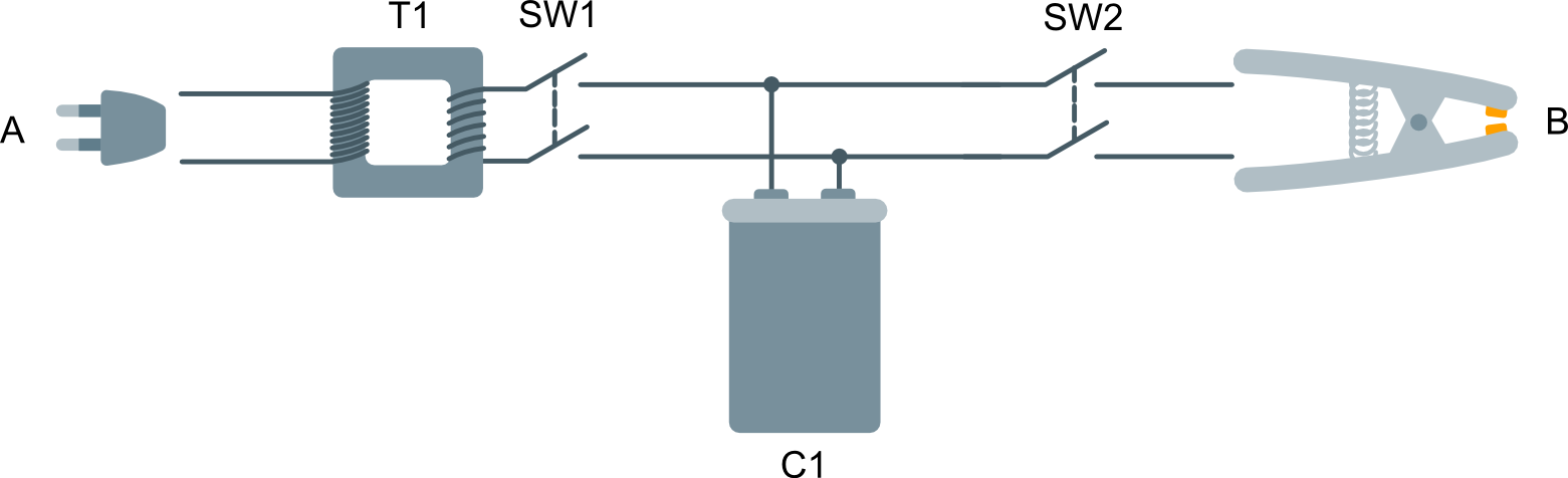 Intraoral Welder, Working Principle - Diagram (1561x476), Png Download