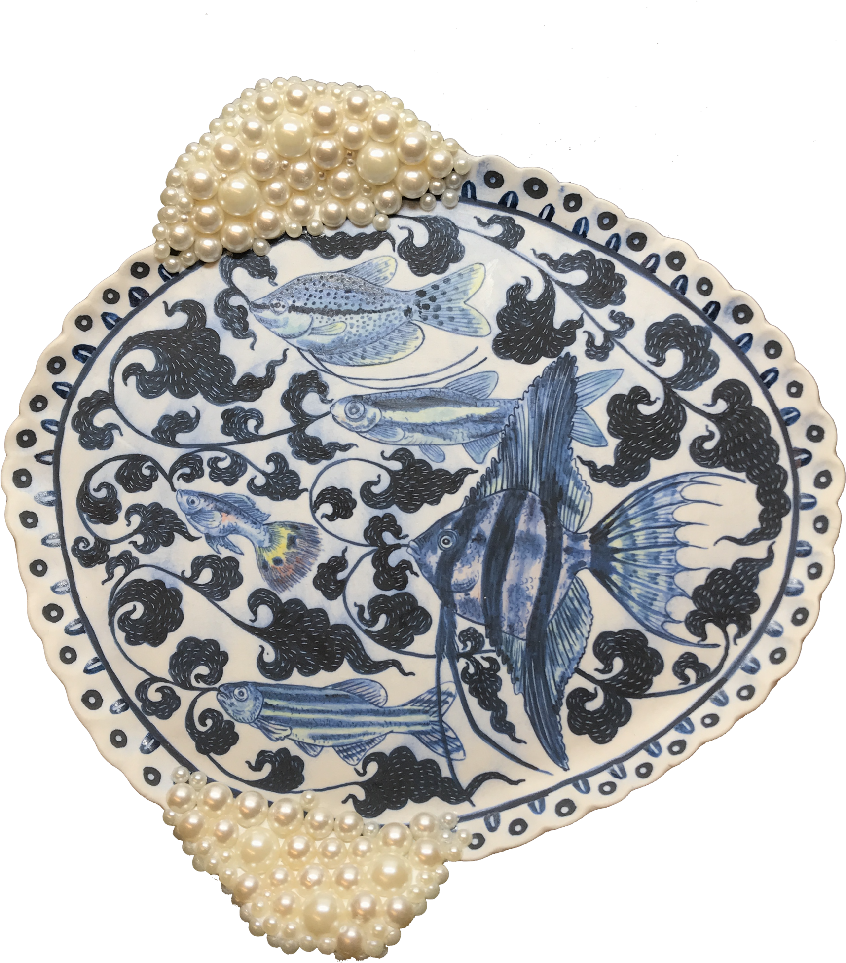 Vipoo Srivilasa Good Luck Plate I - Fishplate (2048x2048), Png Download