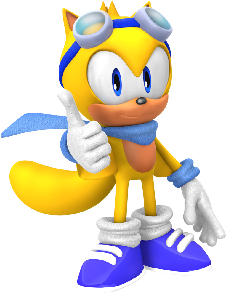 Ray The Flying Squirrel - Sonic The Hedgehog New Characters (1024x1024), Png Download