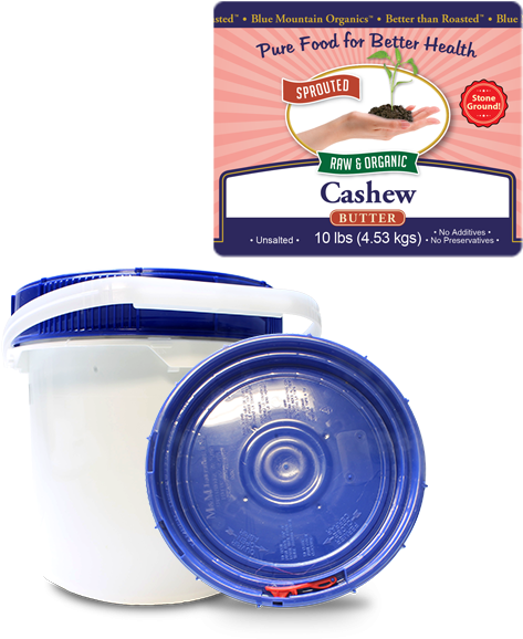 Cashew Butter Bulk, Sprouted, Organic - Paleo Organic Raw Sprouted Pecan Butter 8 Oz. Jar - (600x600), Png Download