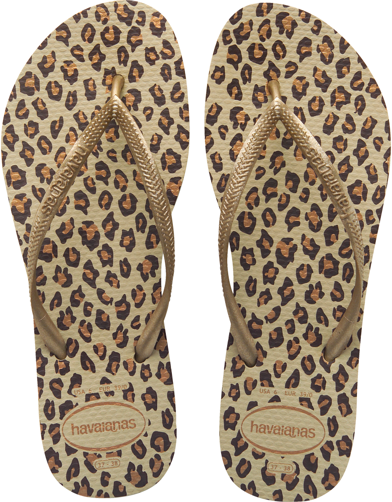 Havaianas Slim Animals Sandal In Sand Grey - Havaianas Sang Grey Slim Animals Womens Flip Flop (780x1000), Png Download