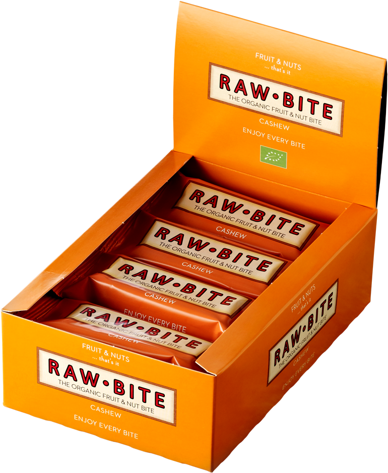 Presse Download Item - Raw Bite Cashew Bar 12 Pack - 12 X 50g (best Before (960x960), Png Download