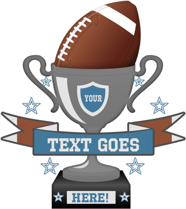Favorite - Personalized Football Trophy Travel Mug (700x700), Png Download