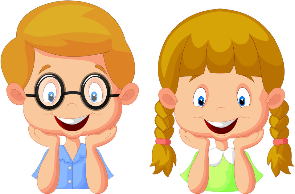 Фотки School Clipart, Borders And Frames, Cartoon Kids, - Imagenes De Niños Pensando Png (1024x708), Png Download