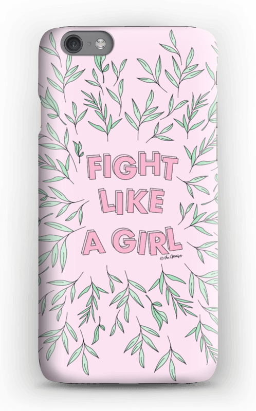 Fight Like A Girl Case Iphone 6s - Art (498x800), Png Download