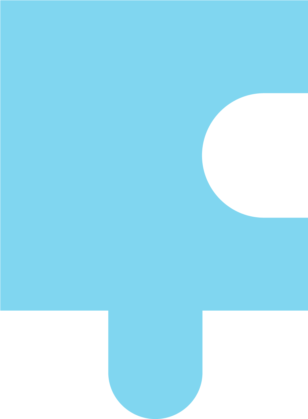 Learn About My - Light Blue Puzzle Piece (1728x1373), Png Download