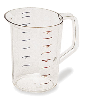 Bouncer Measuring Cup, 4 Qt, Rubbermaid Fg321800clr - Jug (800x800), Png Download