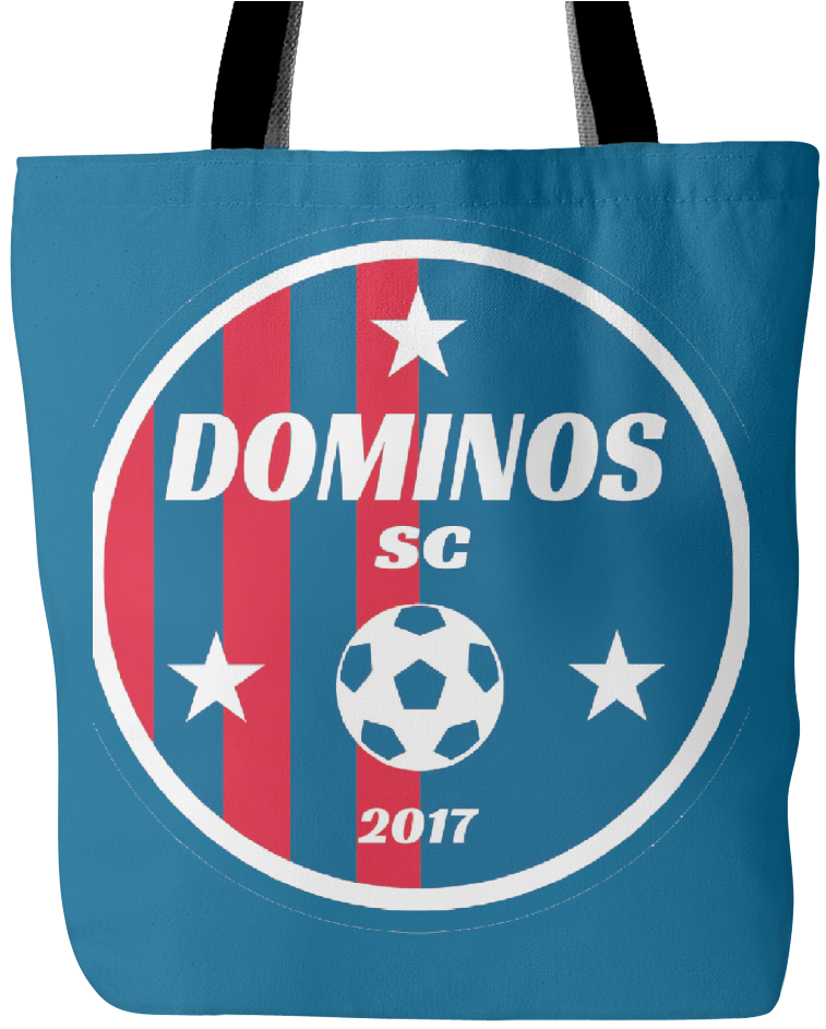 Dominos Soccer Club 18" X 18" Fabric Tote Bag - Tote Bag (1024x1024), Png Download