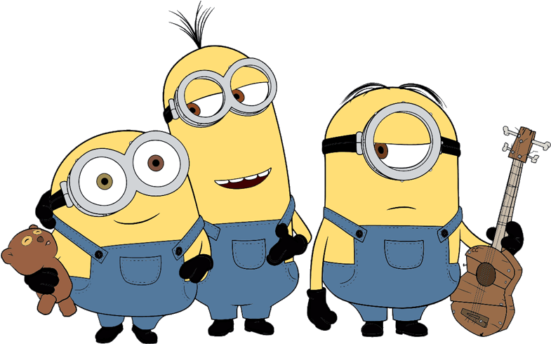 Download - Minions Kevin Stuart Bob Drawing (800x491), Png Download