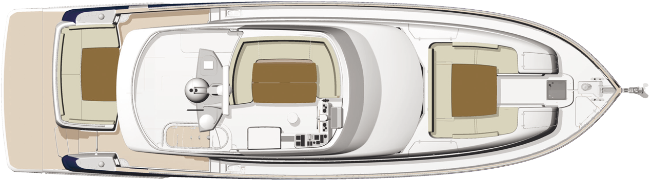 Lower Deck - Flybridge - Yacht (1300x360), Png Download